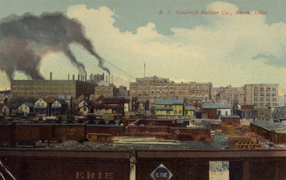 Akron rubber factory
